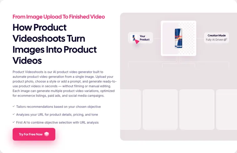 AdCreative.ai: Product videoshoots