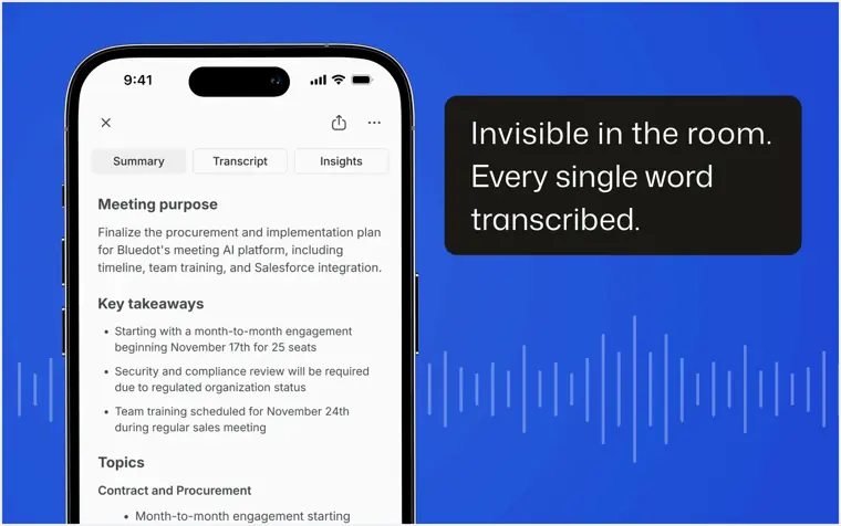 Bluedot: Bot free recording