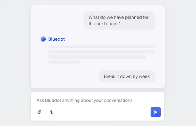 Bluedot: Built in AI chat