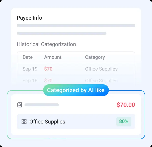 Booke AI: Daily bank feed categorization