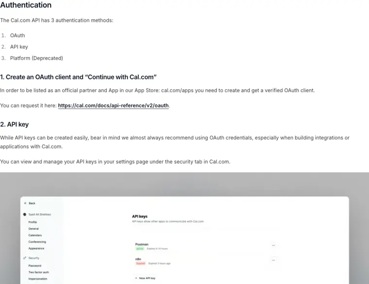 Cal.com: Developer API v2