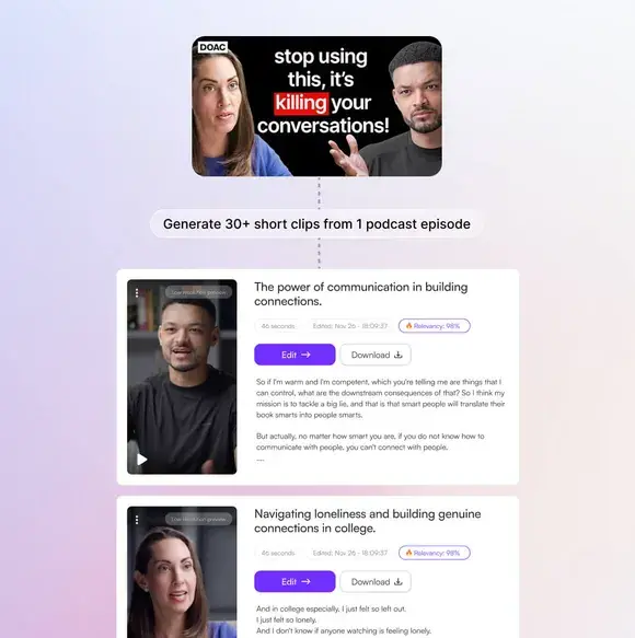 Choppity: Short clips generator