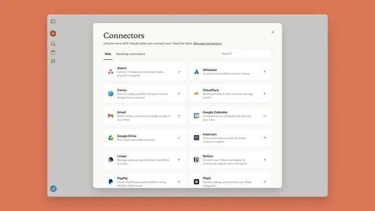 Claude: Workplace tool connectors