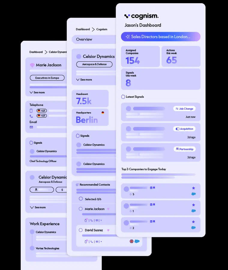 Cognism: Browser extension