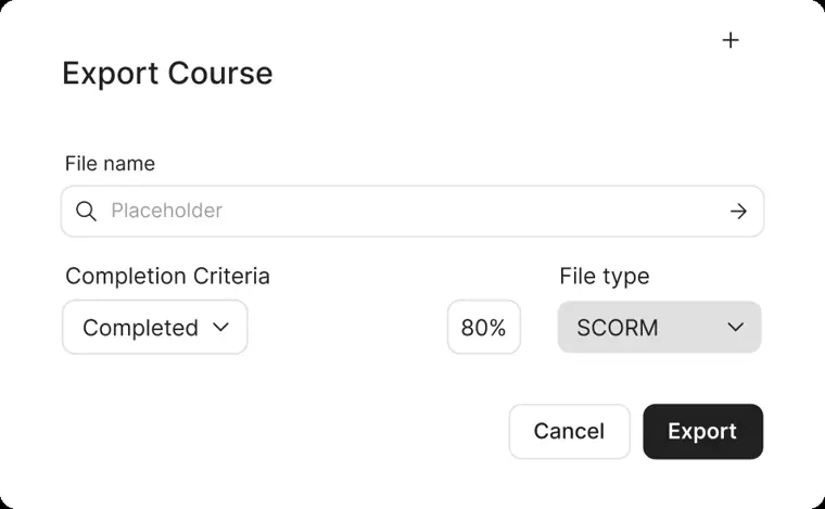 Colossyan: SCORM export