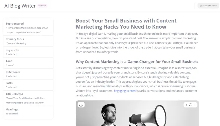 ContentBot: AI blog writer