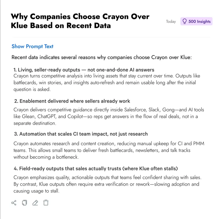 Crayon: Crayon Answers