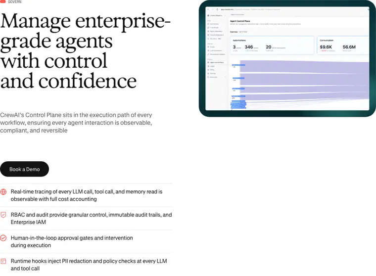 CrewAI: Control Plane governance