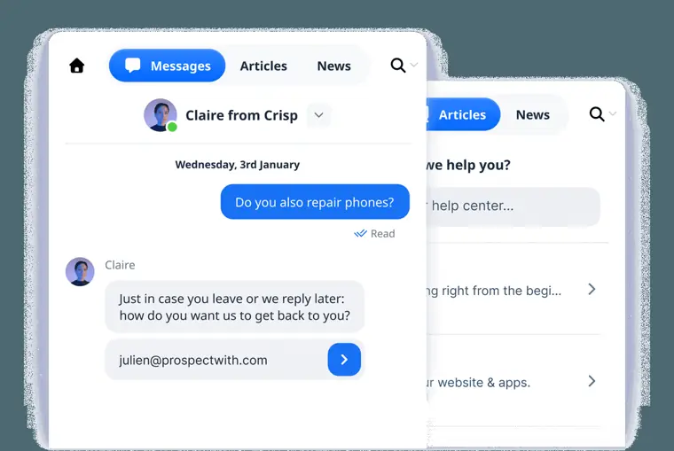 Crisp: Website chat widget