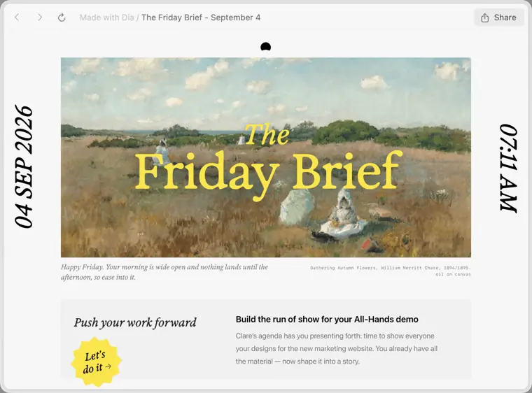 Dia: Morning Brief