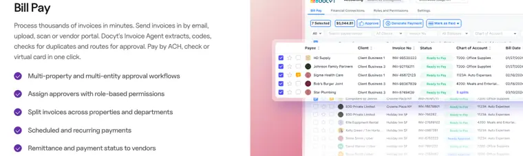 Docyt: Bill pay