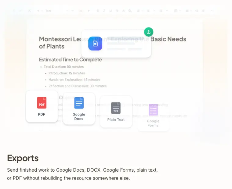 Eduaide.ai: Exports