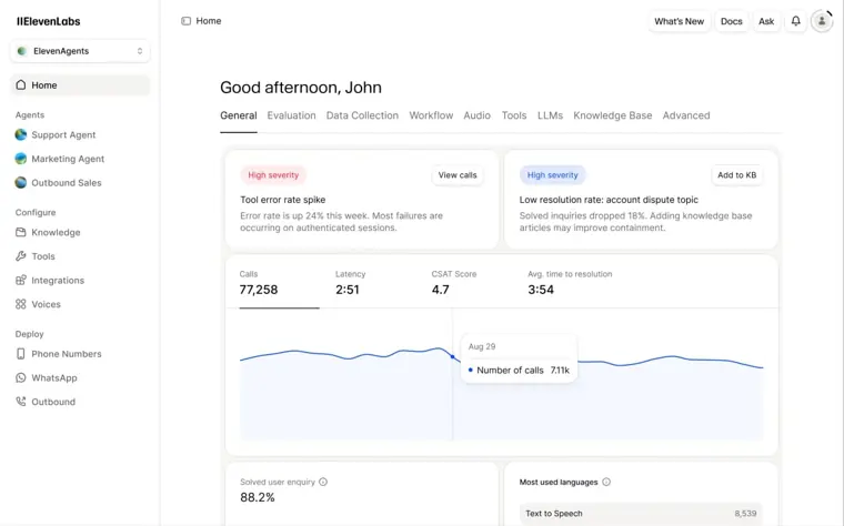 ElevenLabs: Voice agents