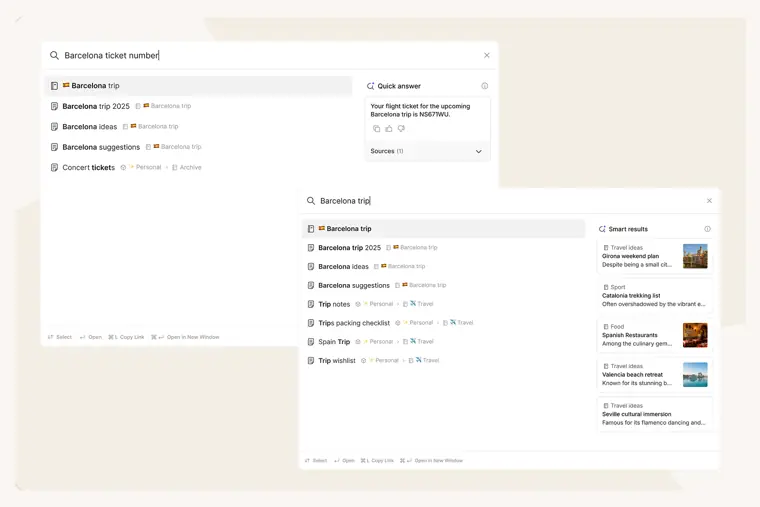 Evernote: AI powered search