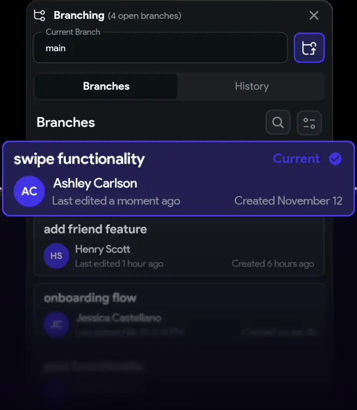 FlutterFlow: Team branching and collaboration