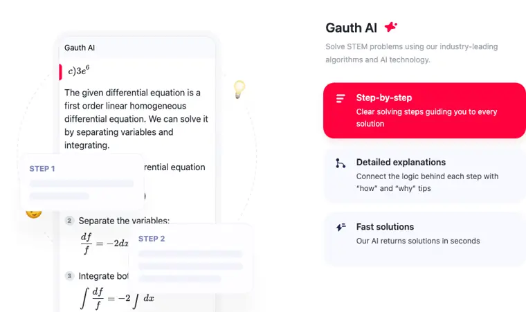 Gauth: Step by step explanations
