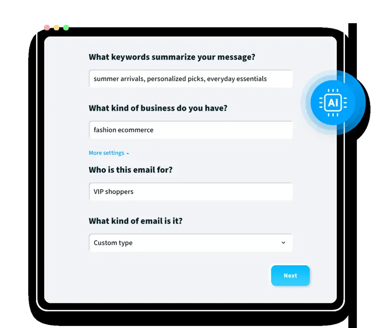 GetResponse: AI email generator
