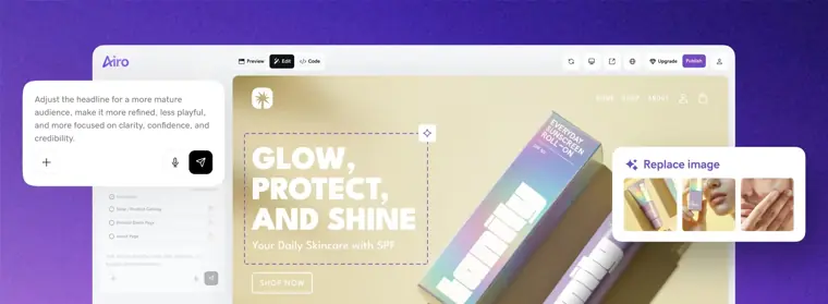 GoDaddy Airo: AI site generation