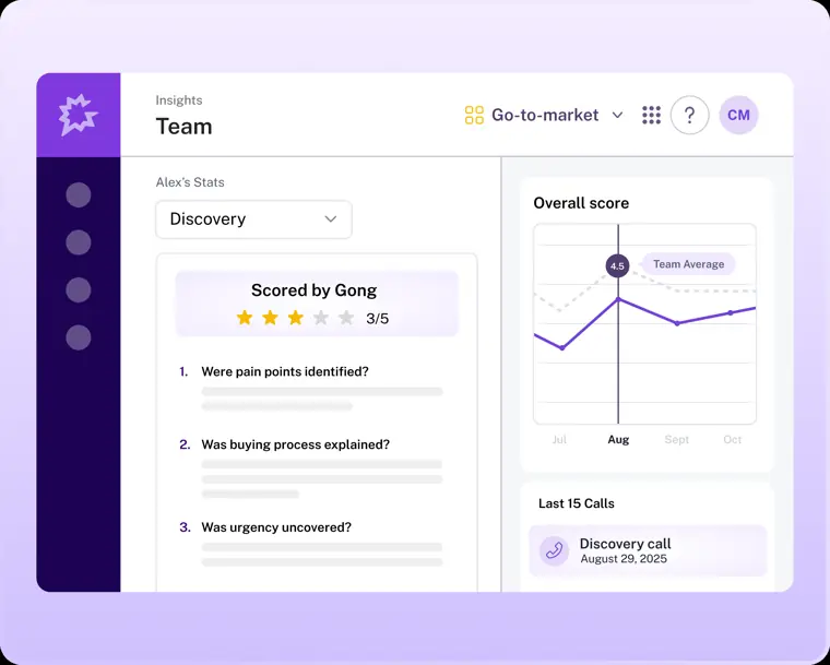 Gong: AI Call Reviewer