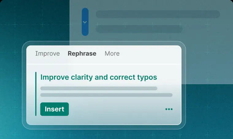 Grammarly: Paragraph rewrites