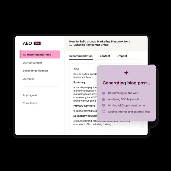 HubSpot Marketing Hub: Content Agent