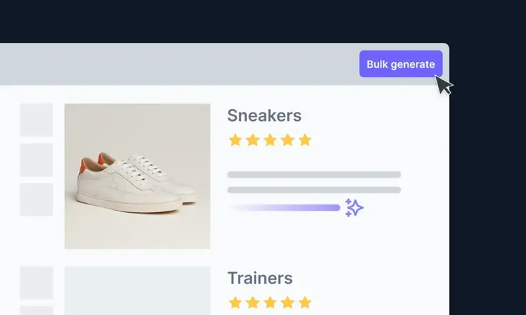 Hypotenuse AI: Bulk product description generation