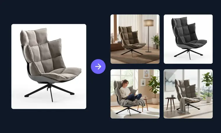 Hypotenuse AI: AI product photography