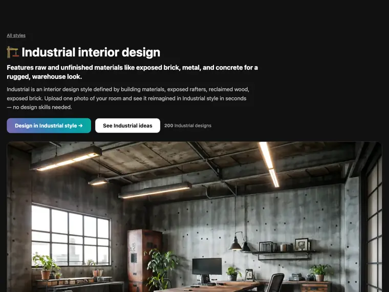 Interior AI: Style library