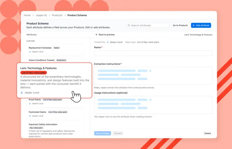 Jasper: Product IQ catalog context