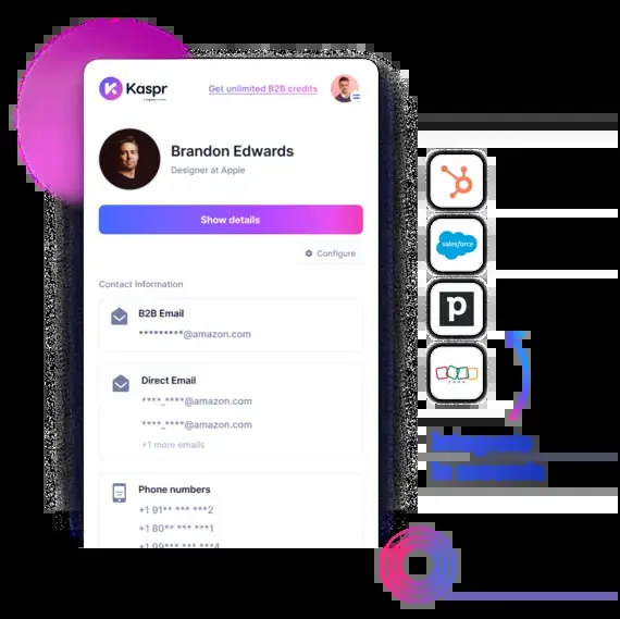 Kaspr: CRM integrations