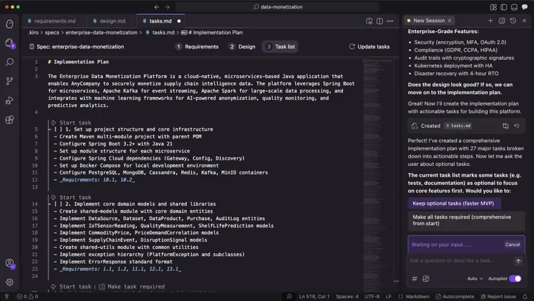 Kiro: Spec driven development