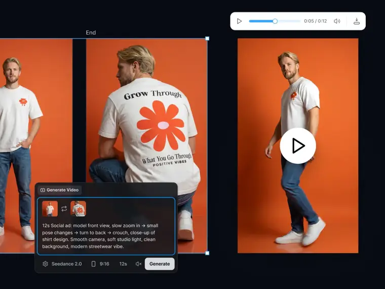 Kittl: AI video generation