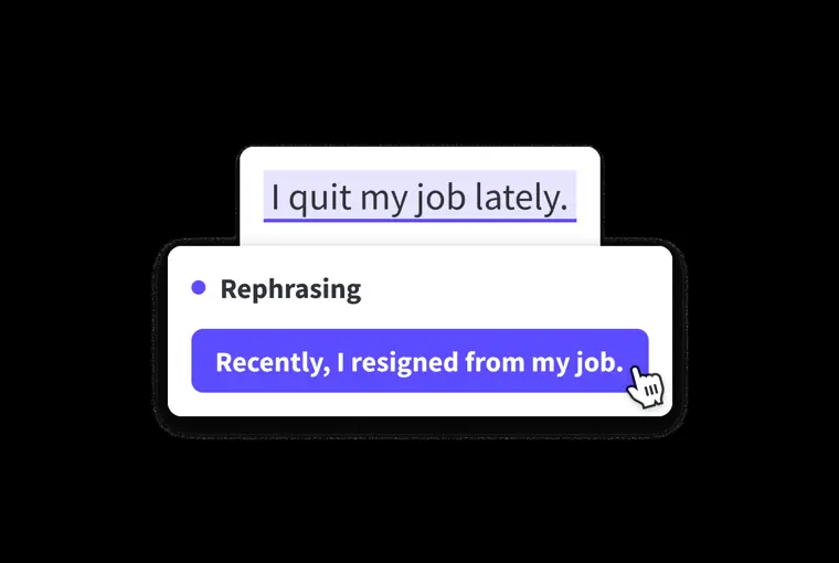 LanguageTool: AI paraphrasing