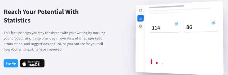 LanguageTool: Writing statistics