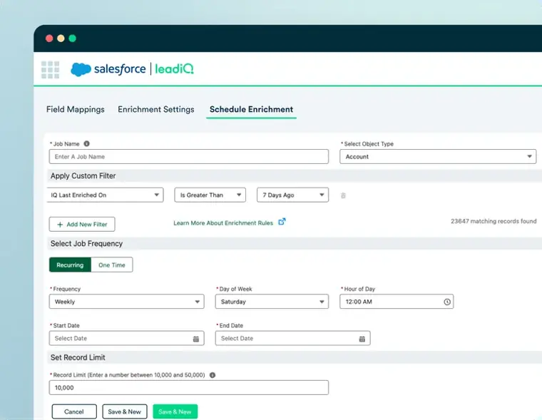 LeadIQ: CRM Enrichment