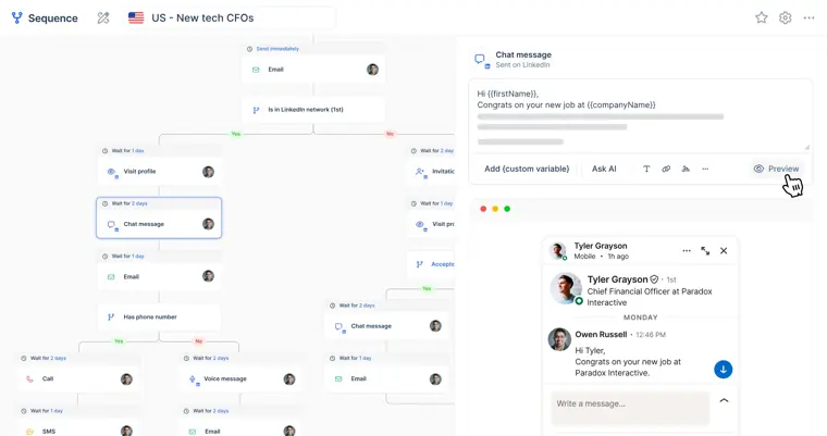 lemlist: Multichannel outreach campaigns