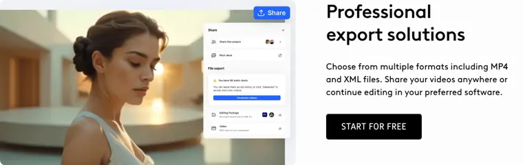 LTX Studio: Multi format project export