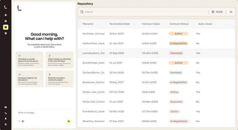 Luminance: Contract repository