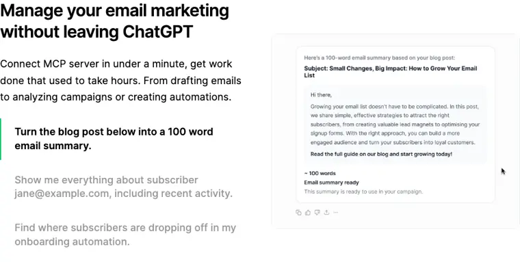 MailerLite: MailerLite MCP