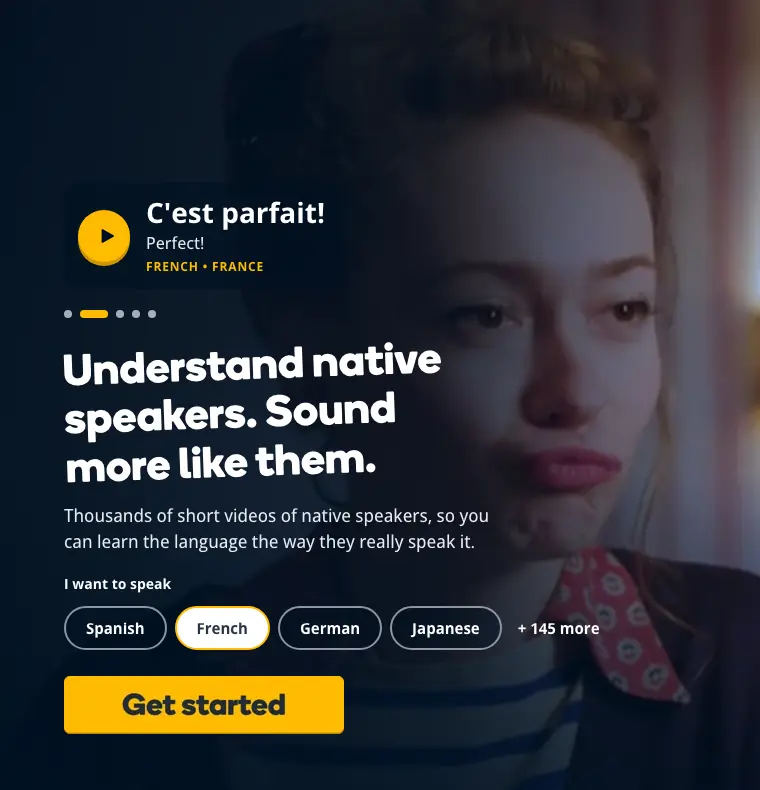 Memrise: Native speaker videos