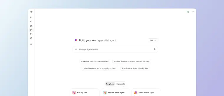 Microsoft 365 Copilot: Custom agent creation