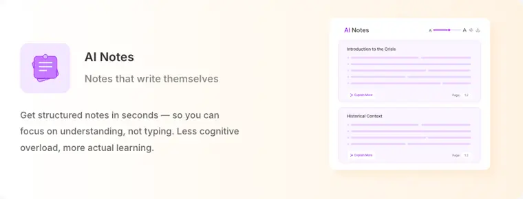 Mindgrasp: AI Notes