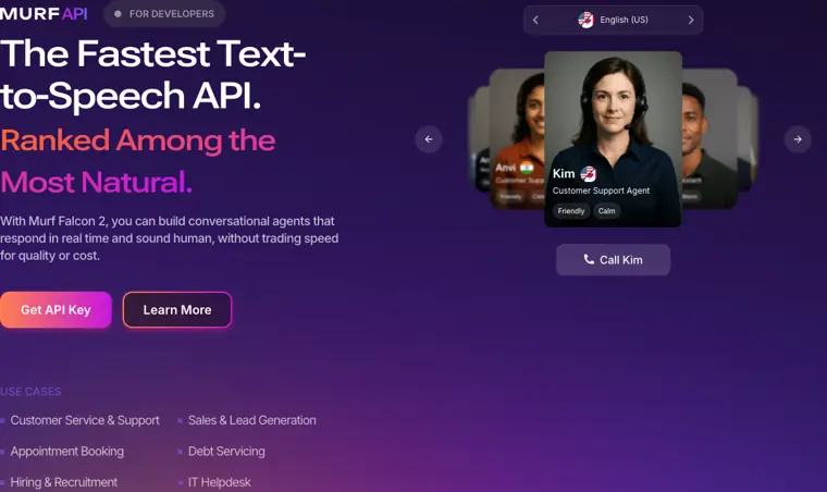 Murf AI: Falcon TTS API