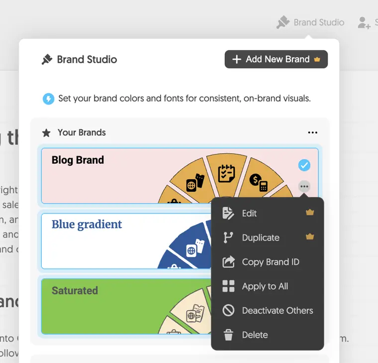 Napkin AI: Brand styles
