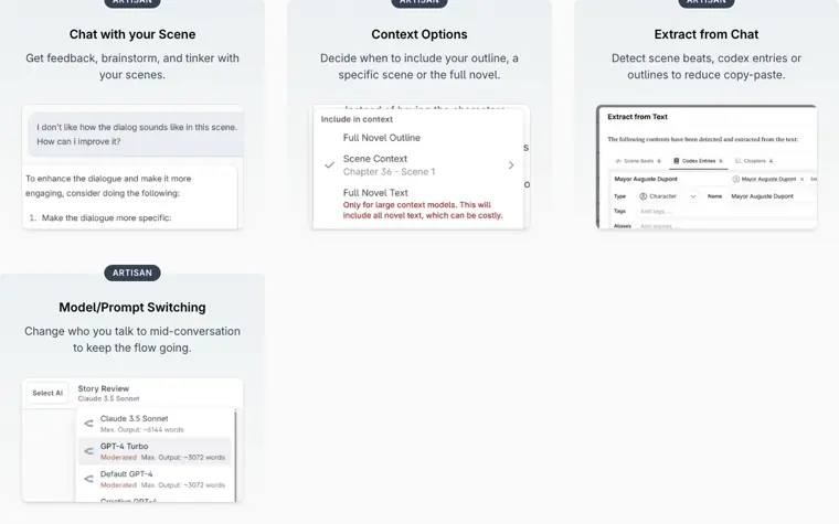 Novelcrafter: Chat with your scene