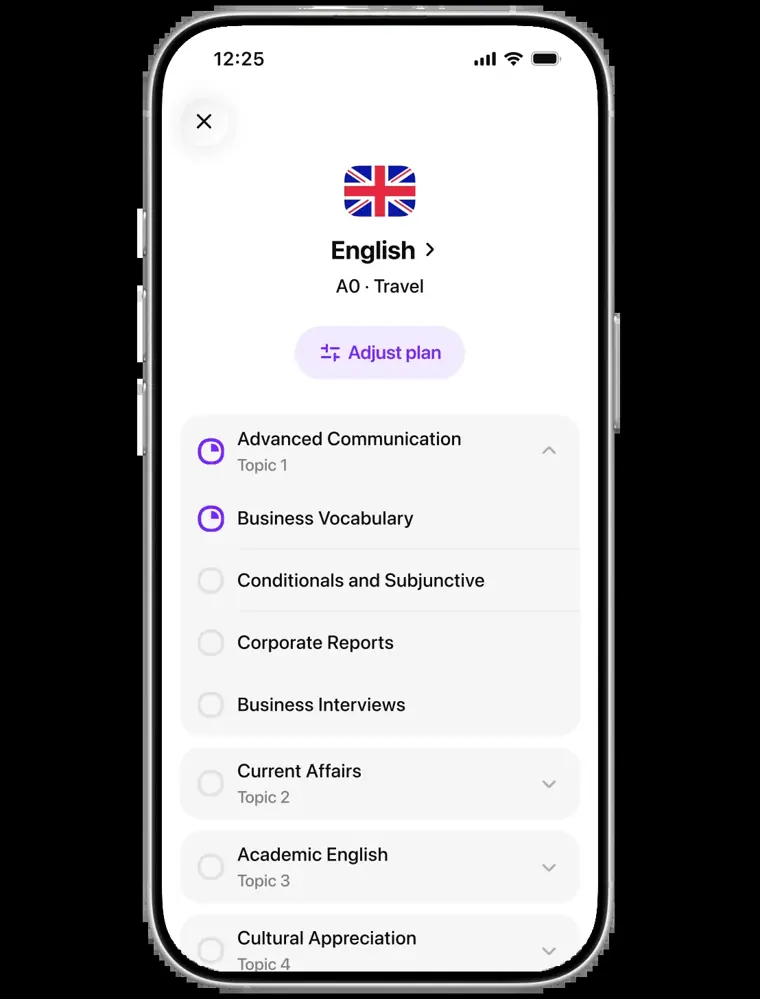 Praktika: Personal study plan