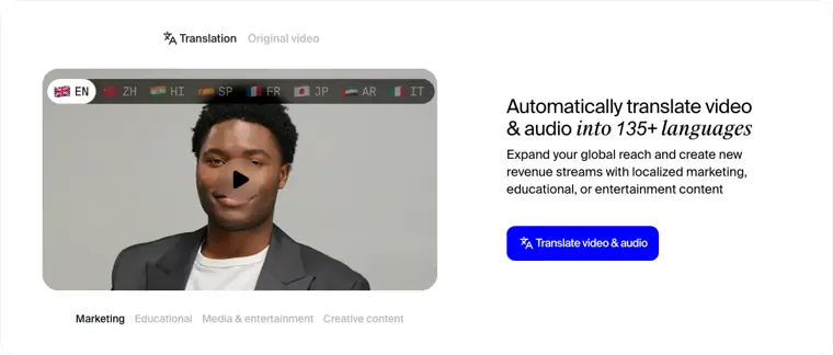 Rask AI: Video and audio translation