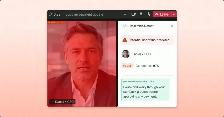 Resemble AI: Real time meetings protection