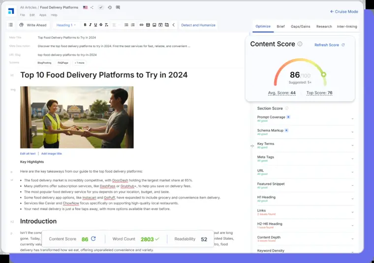 Scalenut: Article writer