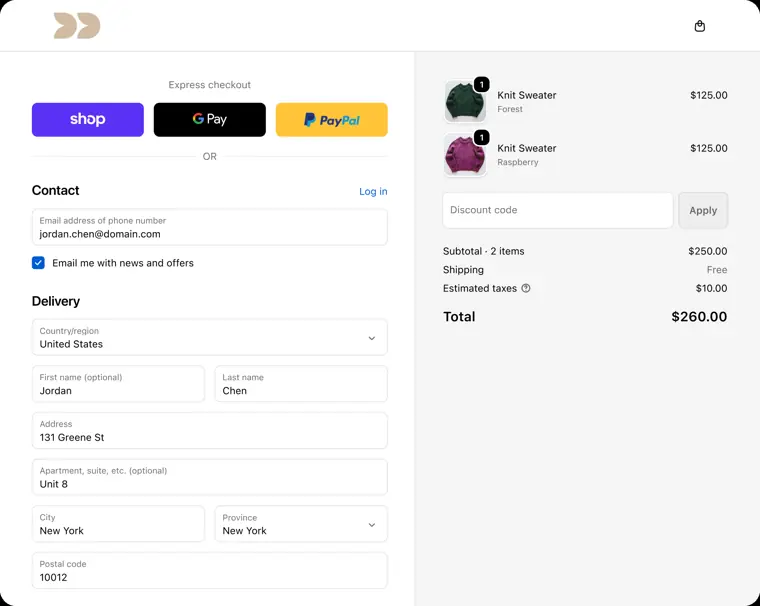 Shopify: Shopify Checkout